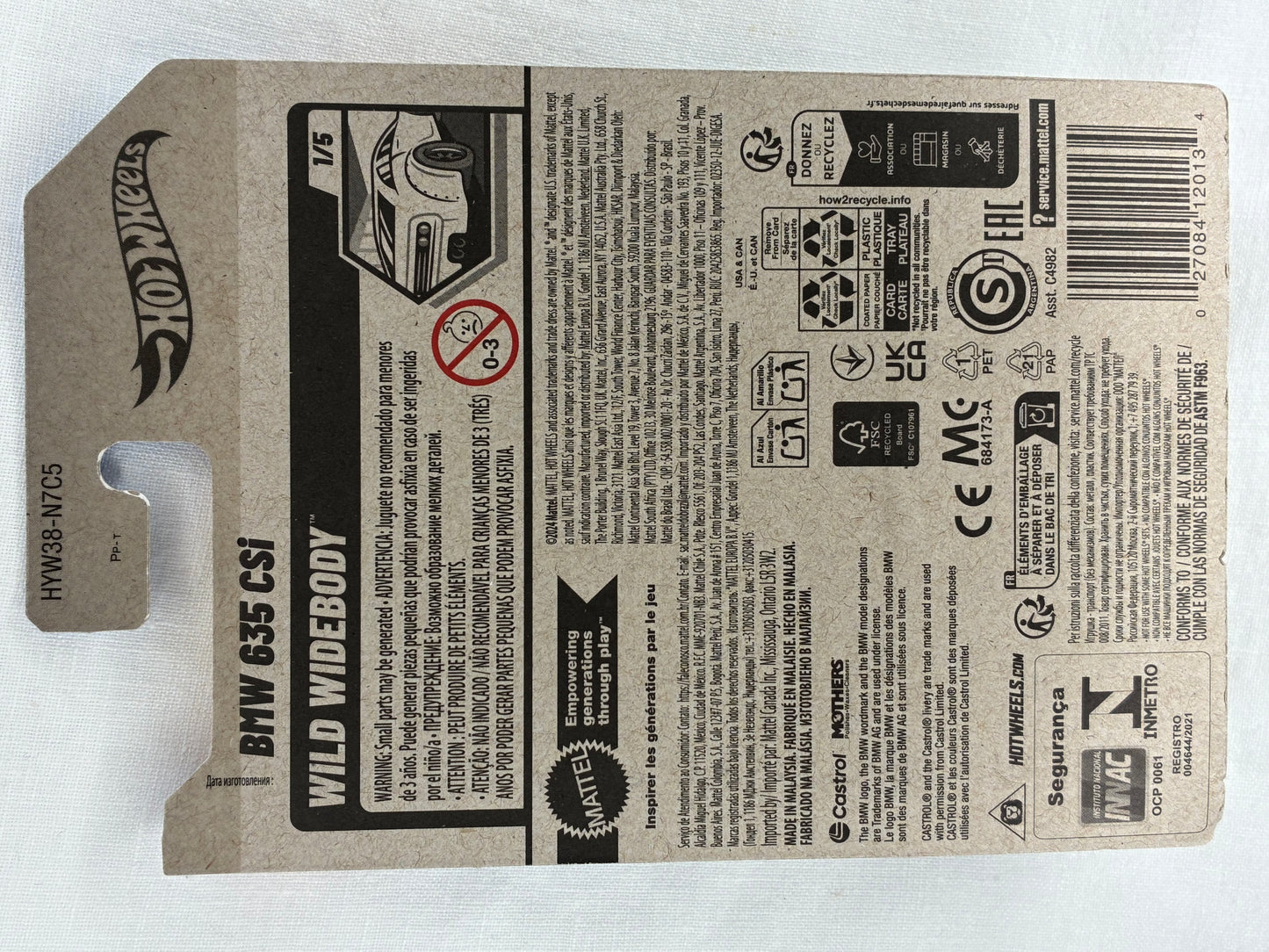 Hot Wheels BMW 635 CSi – Black & Gold HW35 – 2025 Wild Widebody 1/5