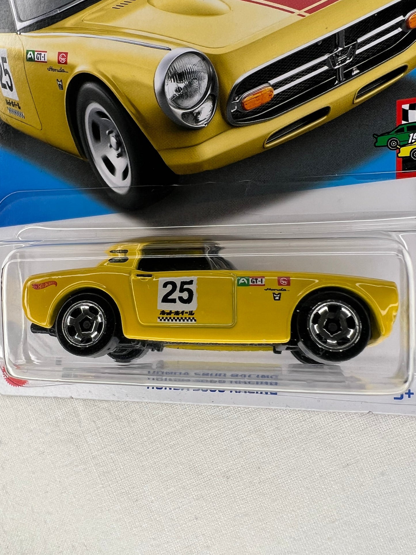 Hot Wheels Honda S800 Racing | Yellow | HW Race Day | Mint Card