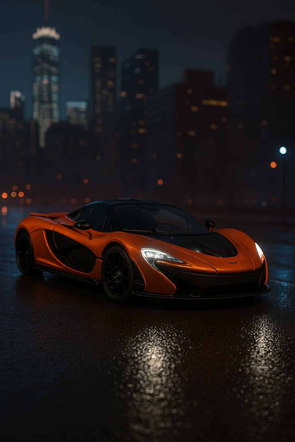 Hot Wheels McLaren W1 – Orange & Black – 2025 HW Race Day 6/10 – Card #142/250 – Mint