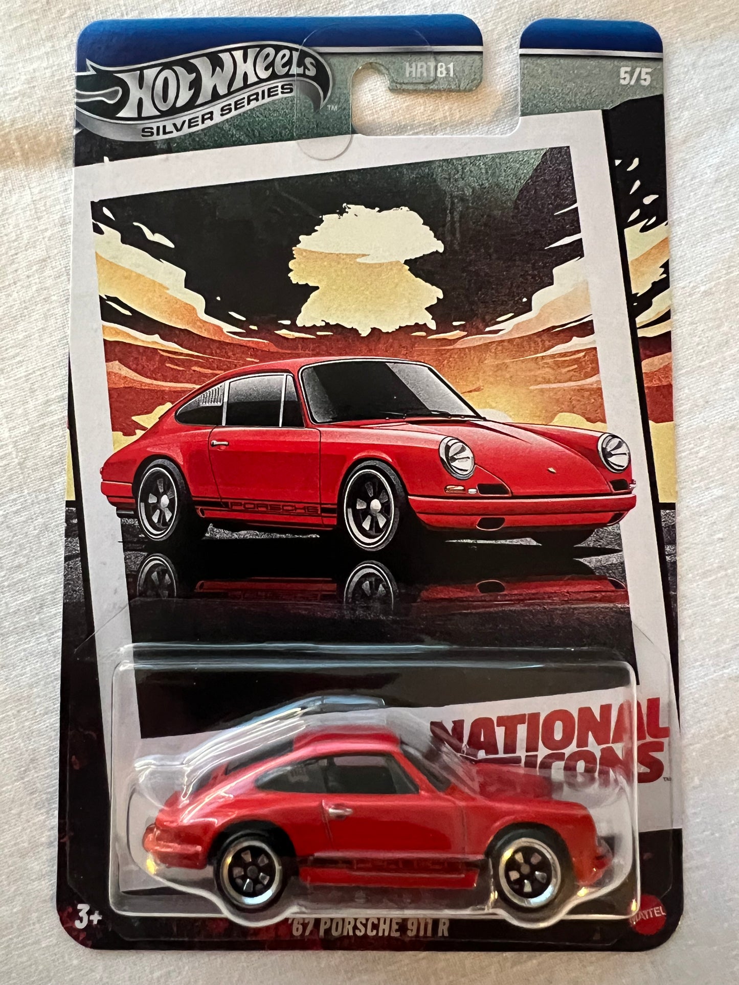Hot Wheels ’67 Porsche 911 R – Red – Silver Series 2025 – National Series 5/5 – Mint Card