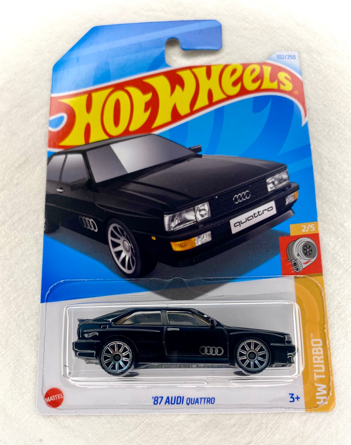 Hot Wheels ’87 Audi Quattro – HW Turbo 2023 (102/250) – Mint Carded