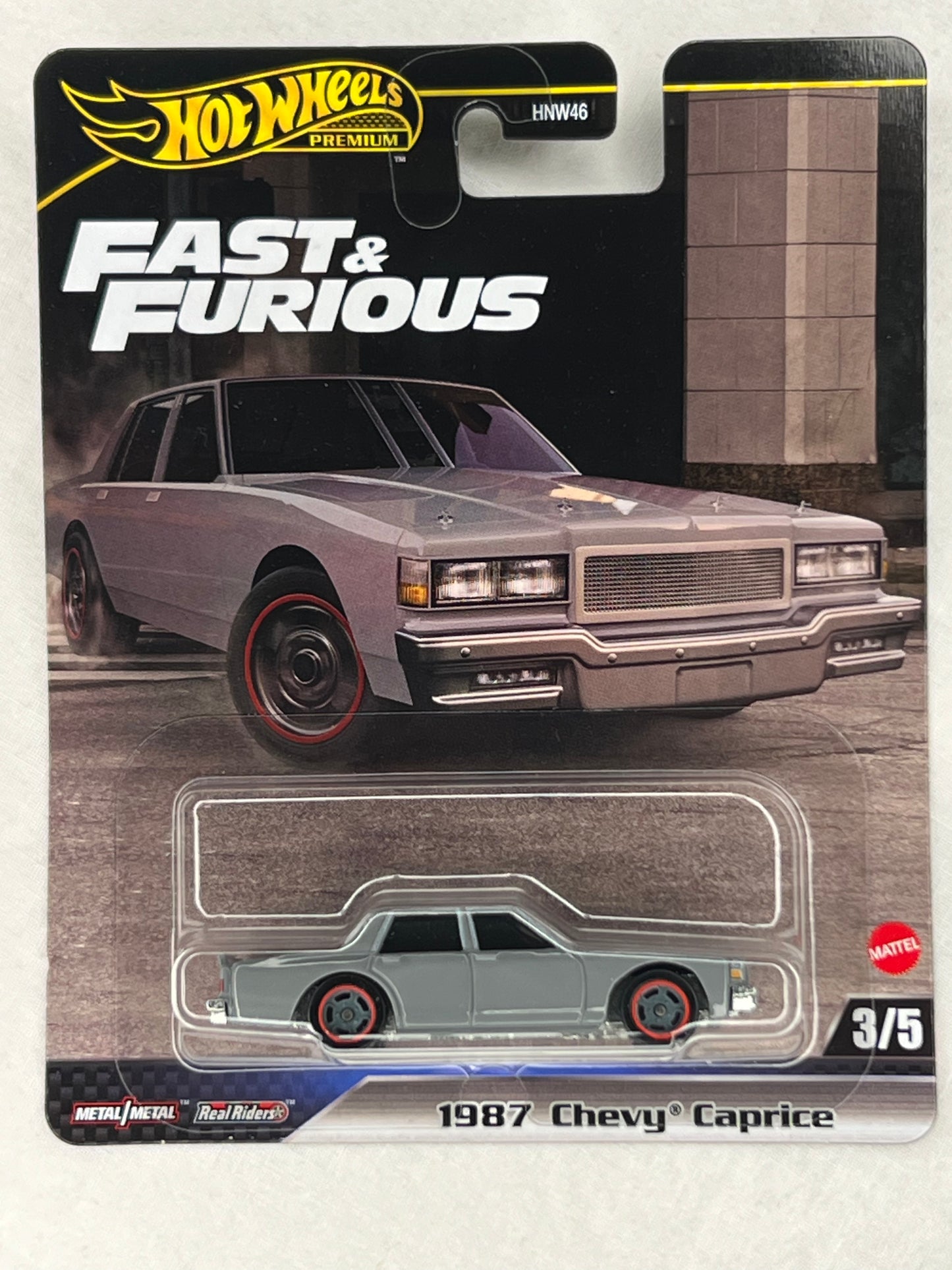 Hot Wheels Premium 1987 Chevy Caprice – Fast & Furious | Real Riders Metal/Metal