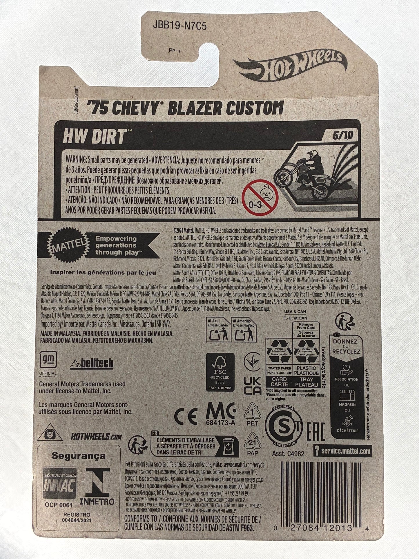 ’75 Chevy Blazer Custom – HW DIRT | Hot Wheels 115/250