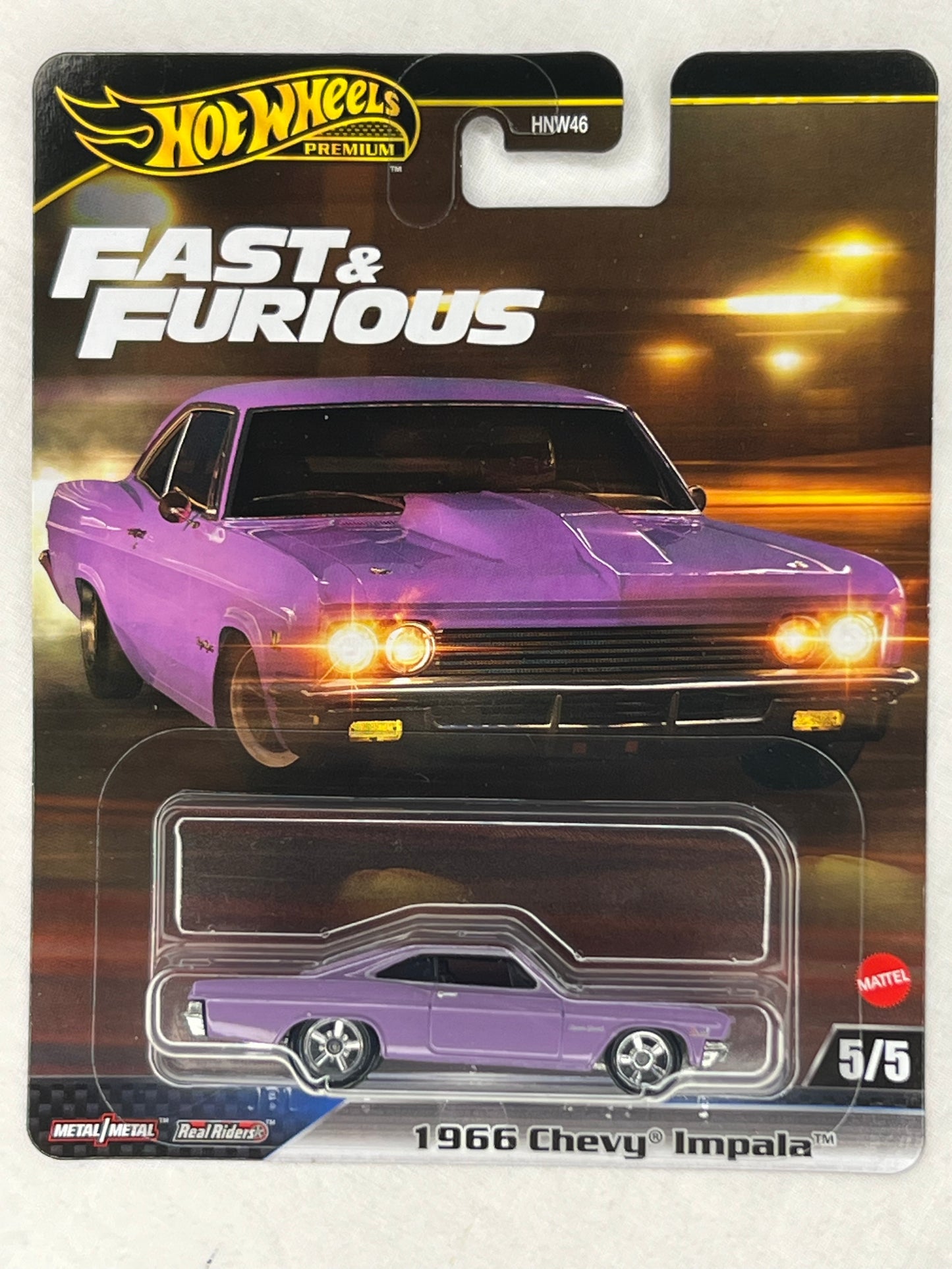 Hot Wheels Premium 1966 Chevy Impala – Fast & Furious Series | Real Riders |
