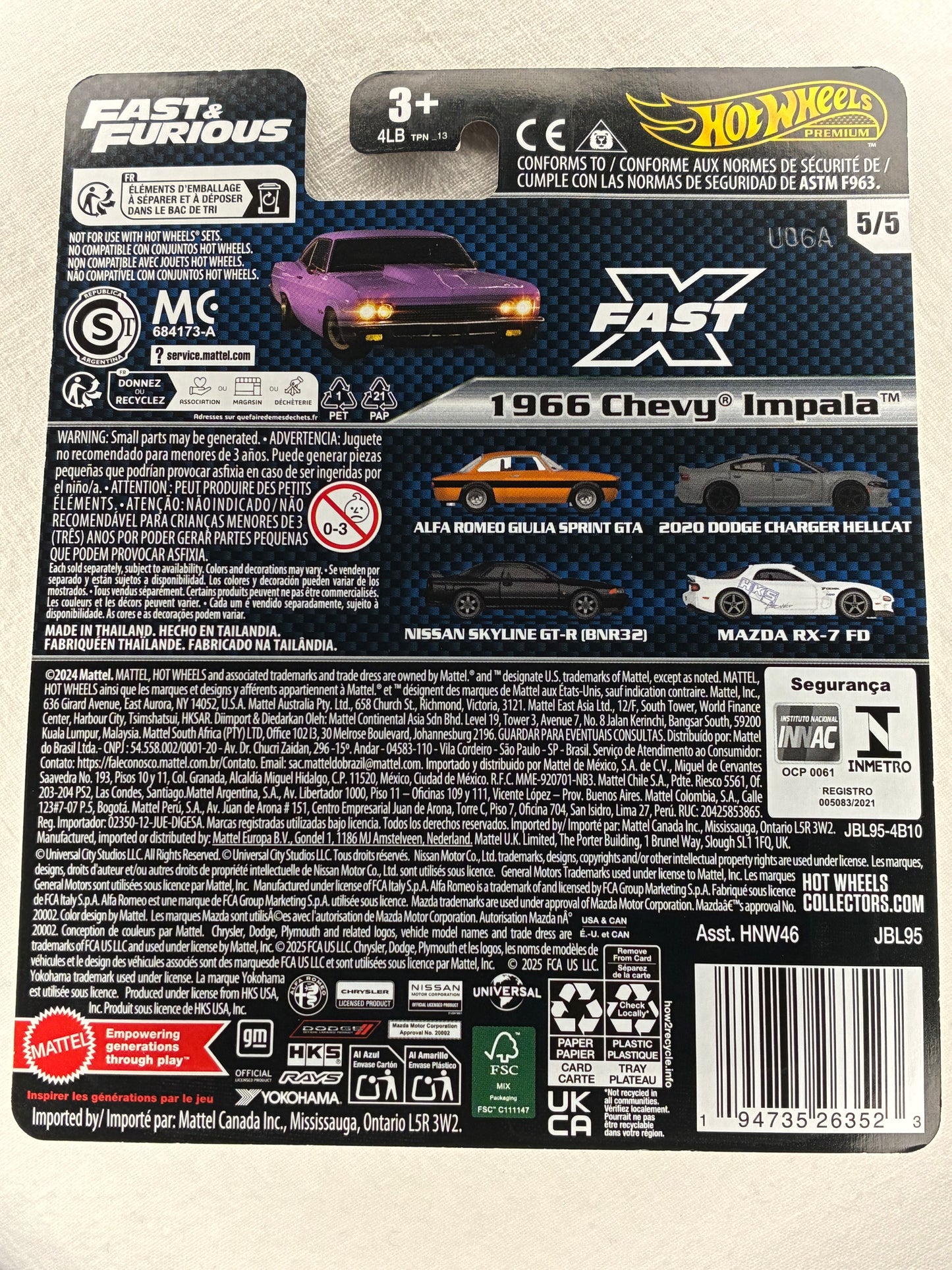 Hot Wheels Premium 1966 Chevy Impala – Fast & Furious Series | Real Riders |