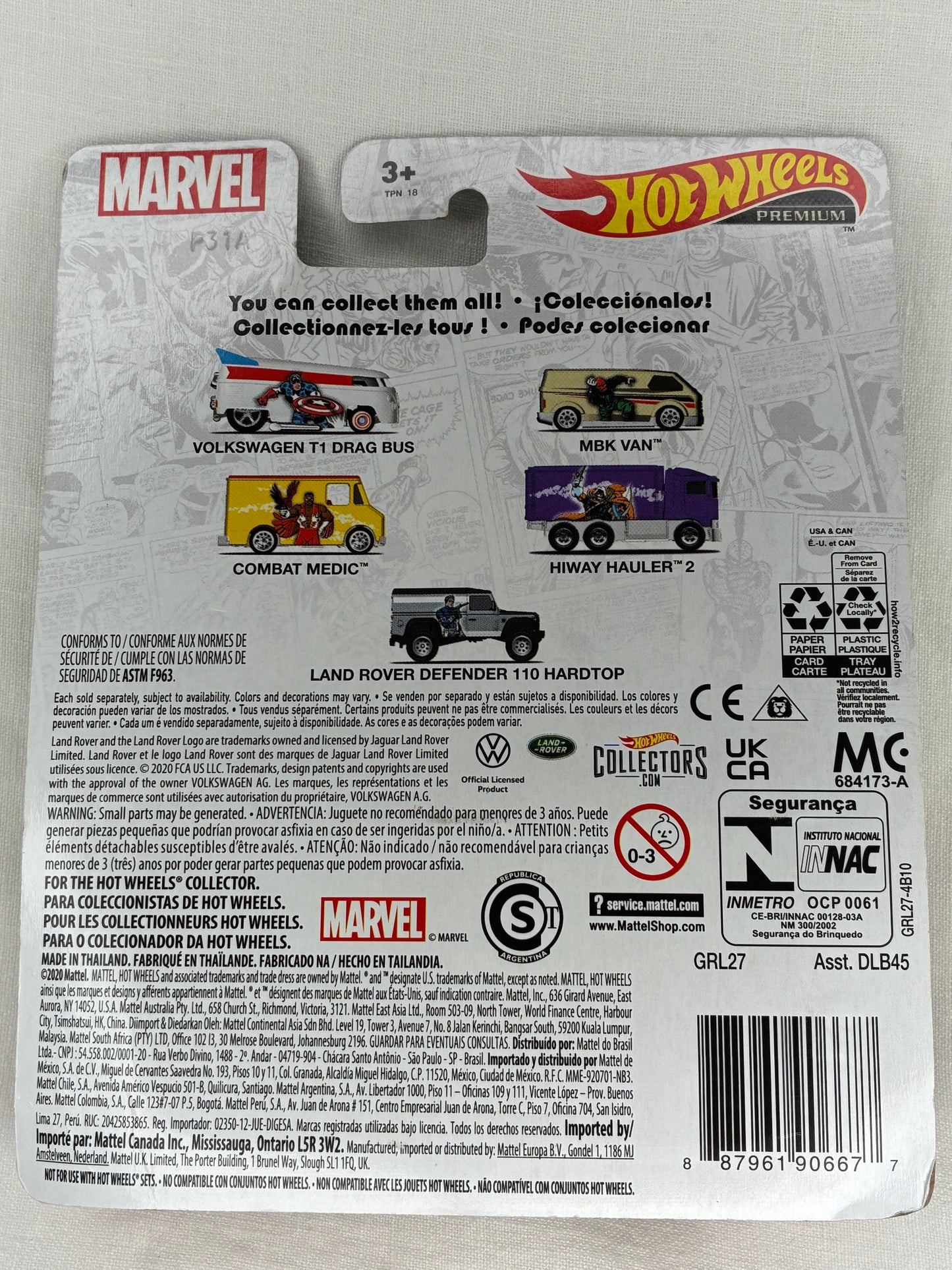 Hot Wheels Premium – Marvel Combat Medic “The Falcon” | Real Riders | Metal/Metal |