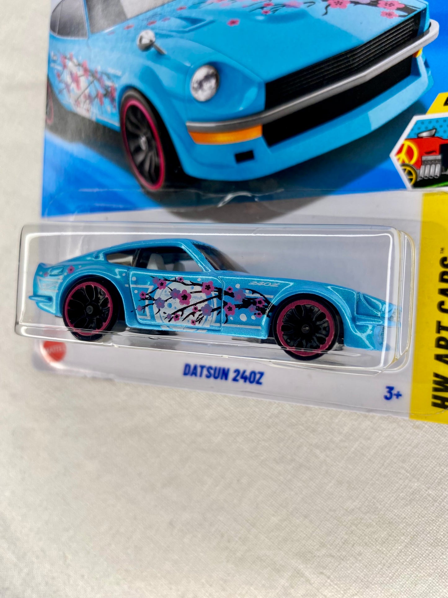 Hot Wheels – Datsun 240Z – Art Cars – Blue JDM - 2023 Mainline (62/250) Mint