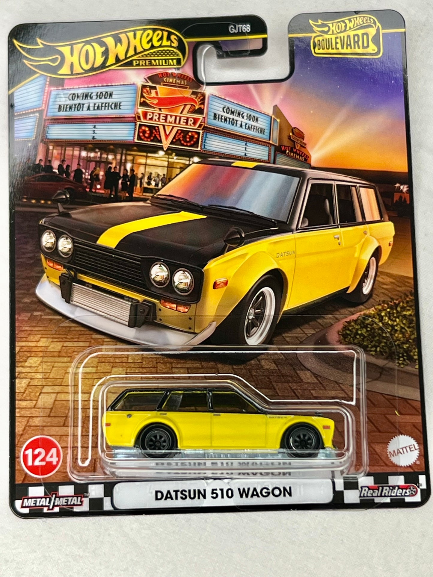 Hot Wheels Premium Boulevard Datsun 510 Wagon – JDM Real Riders Metal/Metal