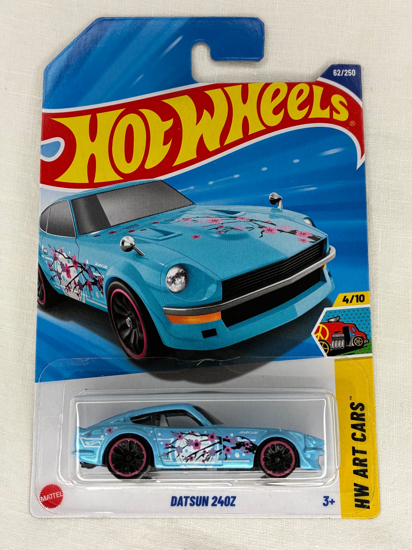 Hot Wheels – Datsun 240Z – Art Cars – Blue JDM - 2023 Mainline (62/250) Mint