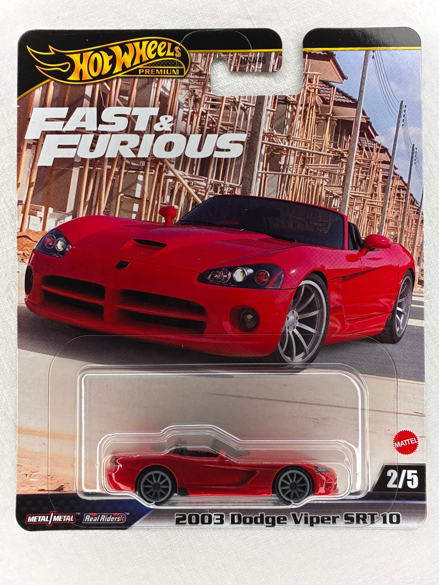 Hot Wheels Premium 2003 Dodge Viper SRT10 – Fast & Furious, Real Riders