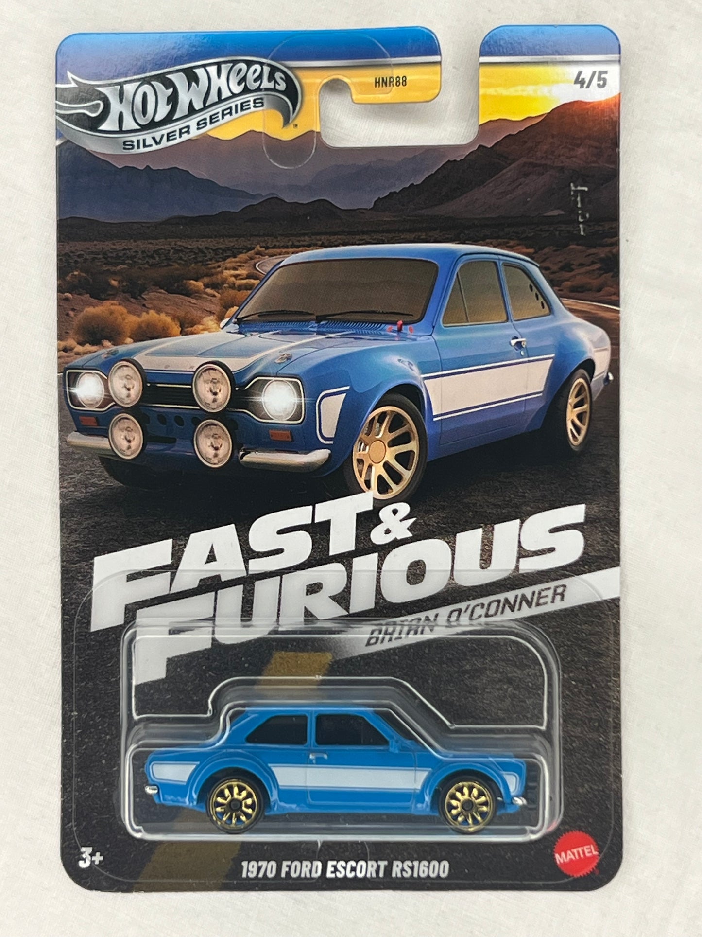 Hot Wheels Fast Furious 1970 Ford Escort RS1600 – Brian O’Conner Silver