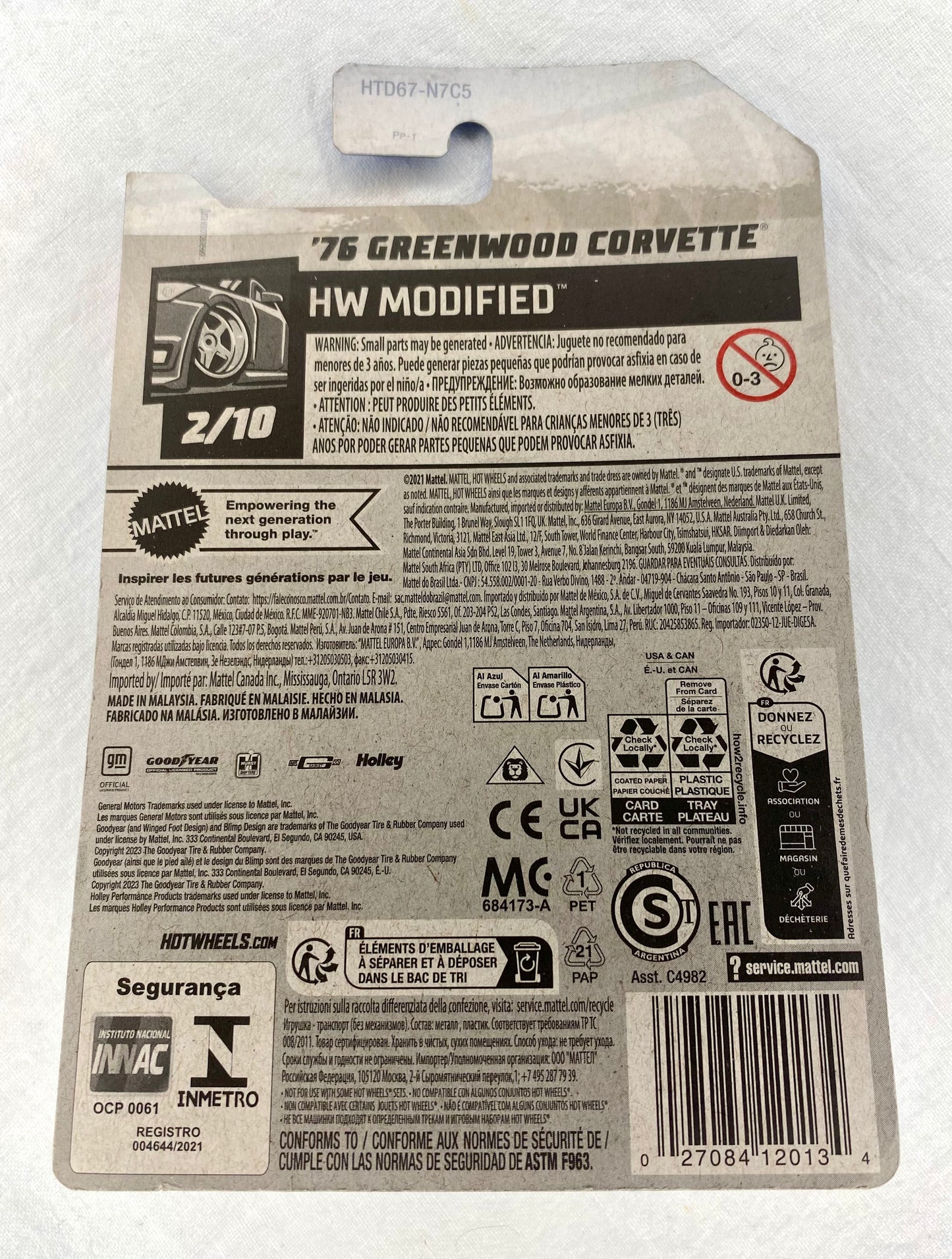 Hot Wheels Greenwood Corvette ‘76 – Factory Sealed | Mainline| Widebody C3