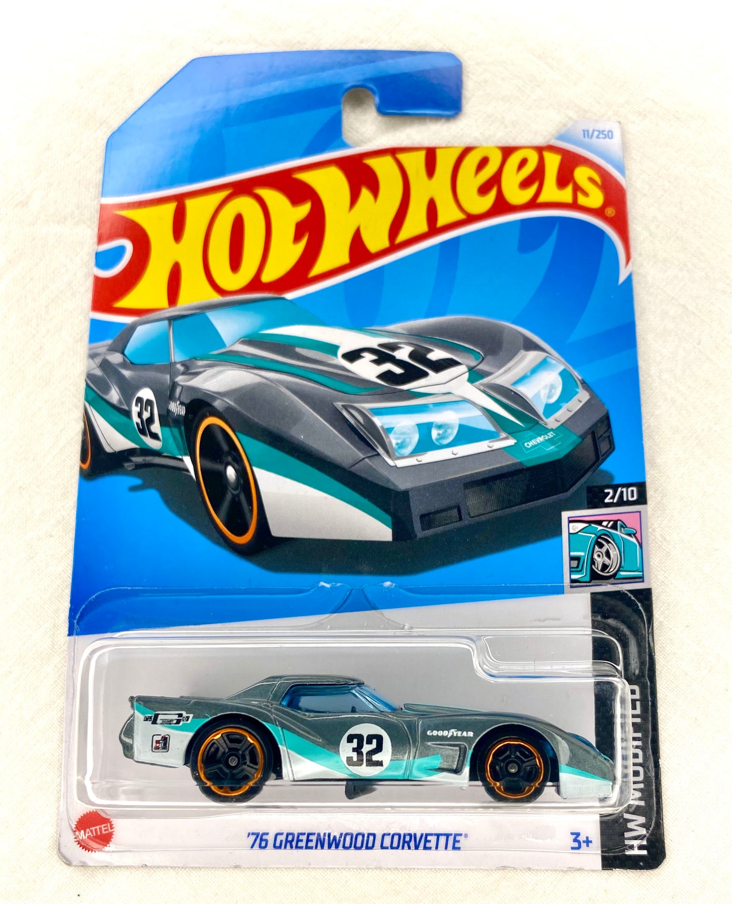 Hot Wheels Greenwood Corvette ‘76 – Factory Sealed | Mainline| Widebody C3