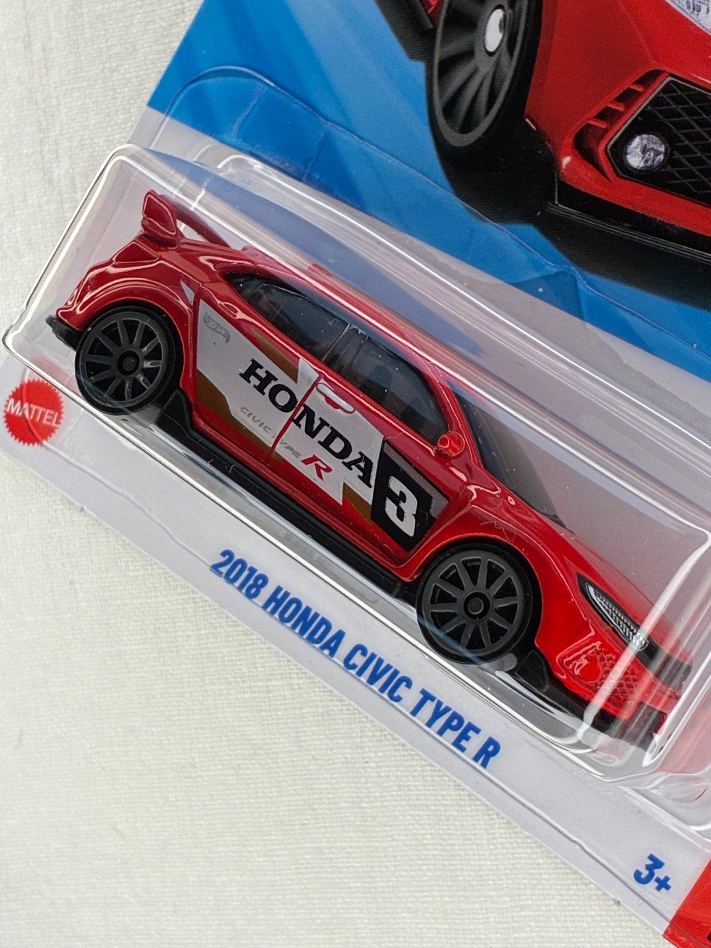 Hot Wheels 2018 Honda Civic Type R – Then and Now | Red #3 Race Livery