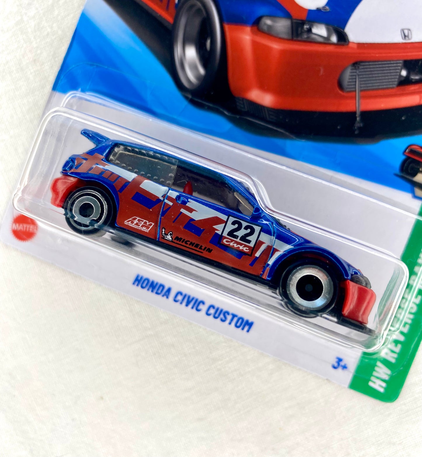 Hot Wheels Honda Civic Custom – JDM 2024 (201/250, 5/5) – Mint Card