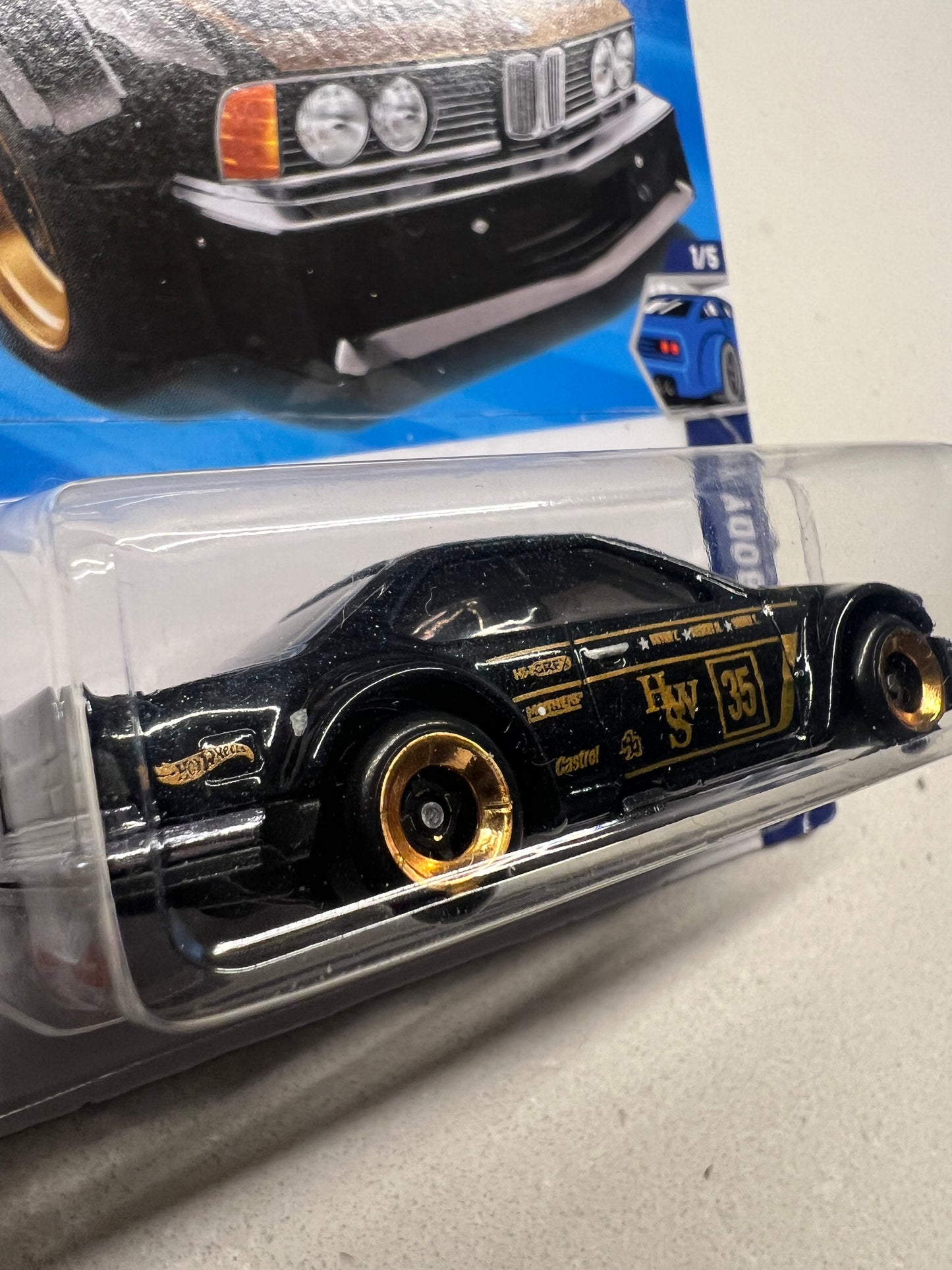 Hot Wheels BMW 635 CSi – Black & Gold HW35 – 2025 Wild Widebody 1/5