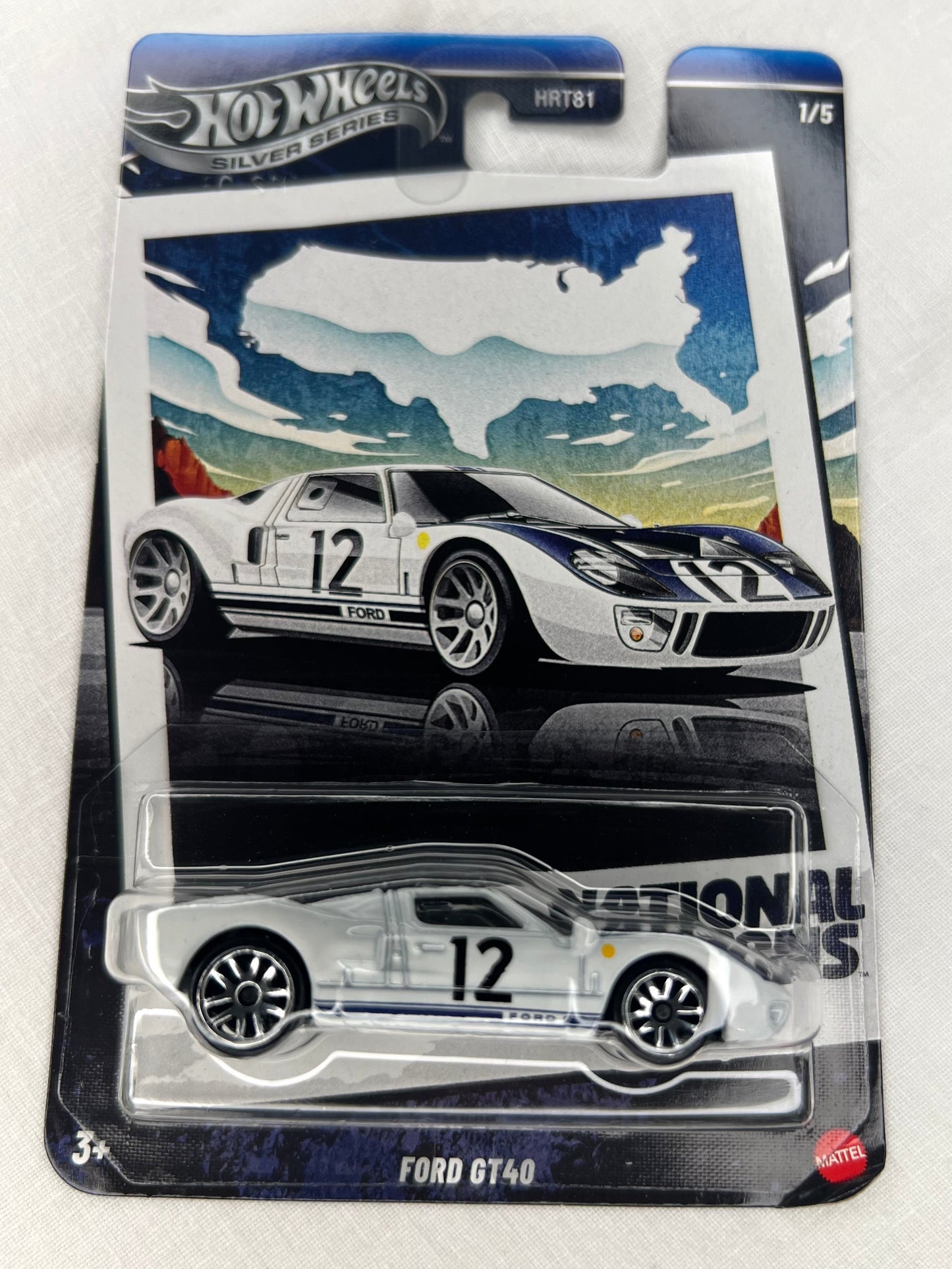 Hot Wheels Ford GT40 – Silver Series | HRT81 | 1/5