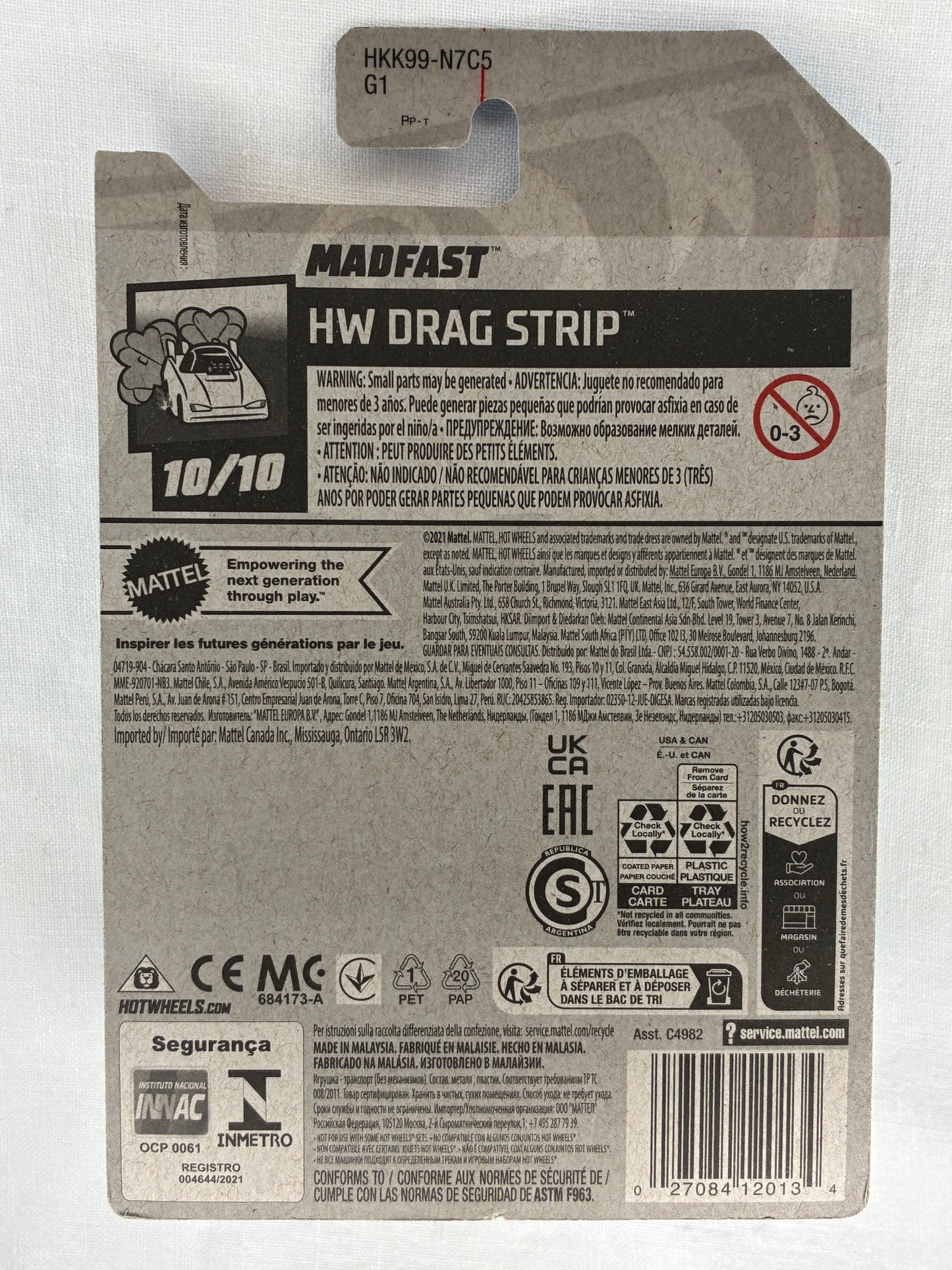 Hot Wheels Madfast Treasure Hunt 198/250 | 2023 HW Drag Strip | Mint Card