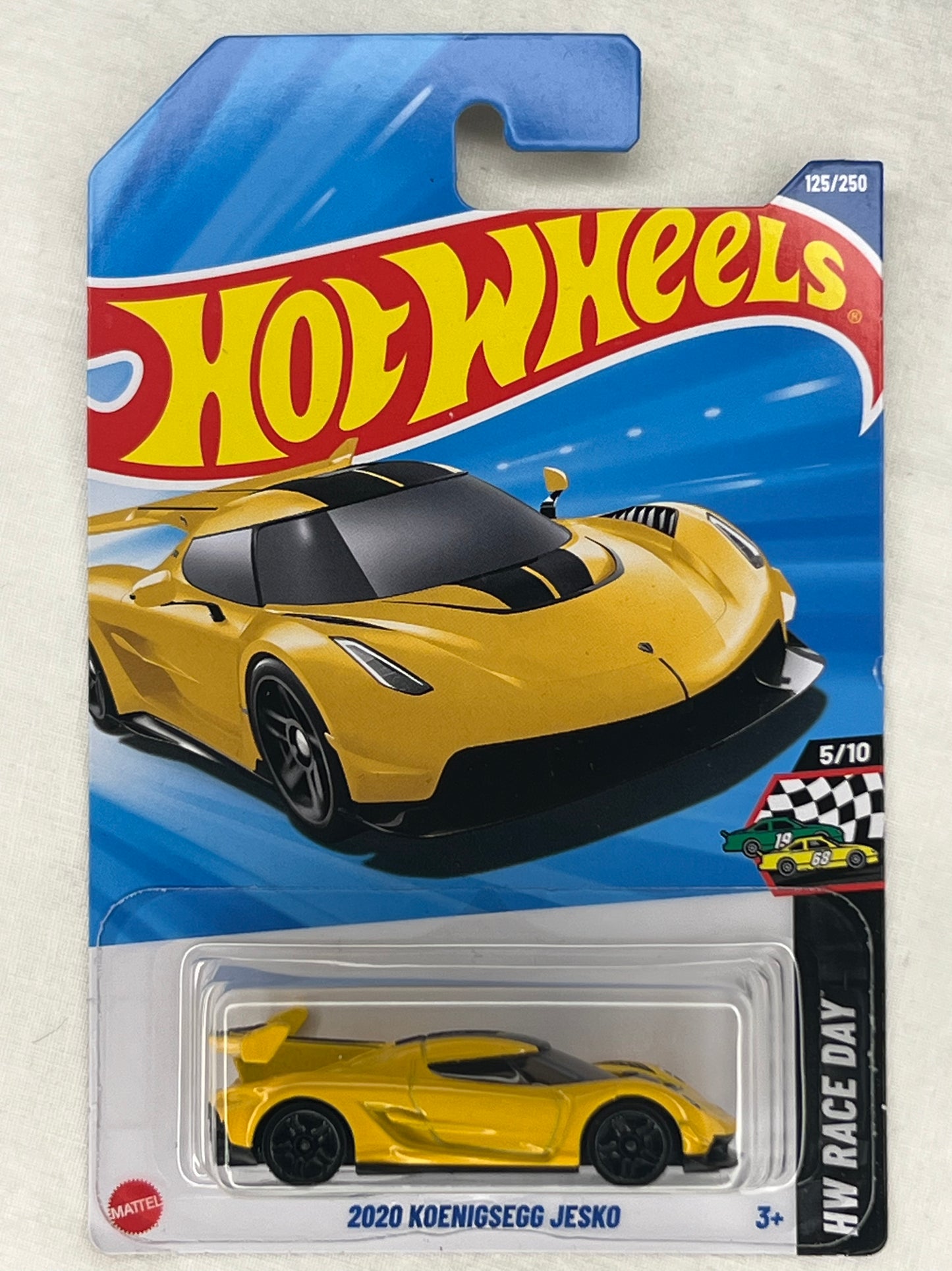 Hot Wheels 2020 Koenigsegg Jesko – Yellow | HW Race Day 5/10 | 125/250