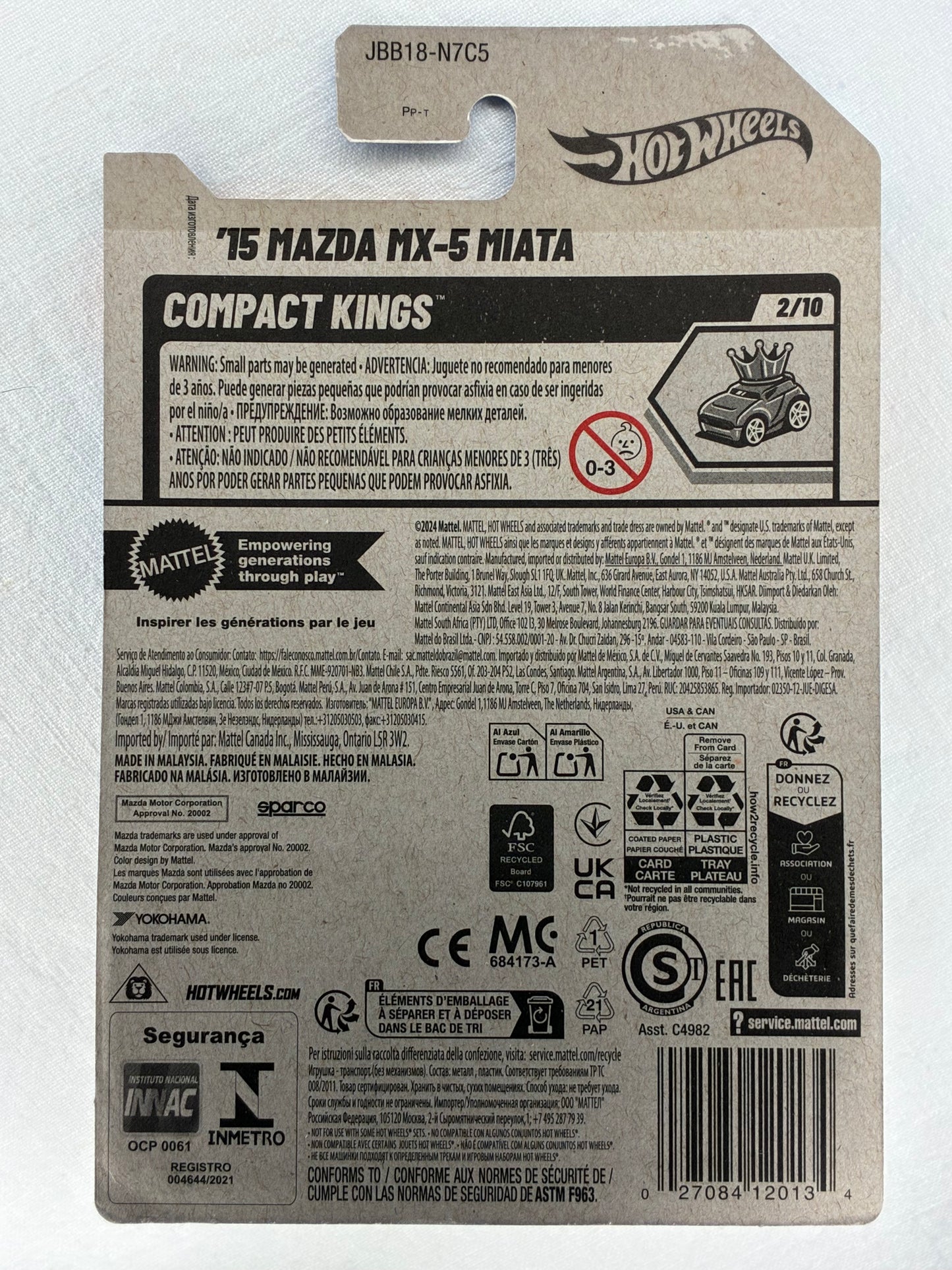 Hot Wheels 2024 ’15 Mazda MX-5 Miata | Compact Kings 2/10 | Convertible