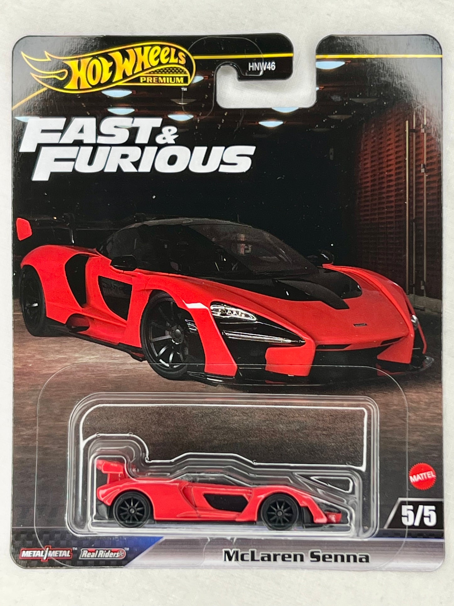 Hot Wheels Premium Fast & Furious McLaren Senna - Real Riders Metal/Metal – 5/5