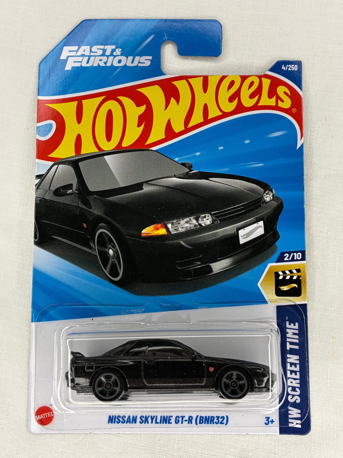 Hot Wheels Nissan Skyline GT-R (BNR32) 4/250 | Fast & Furious | Mint Card
