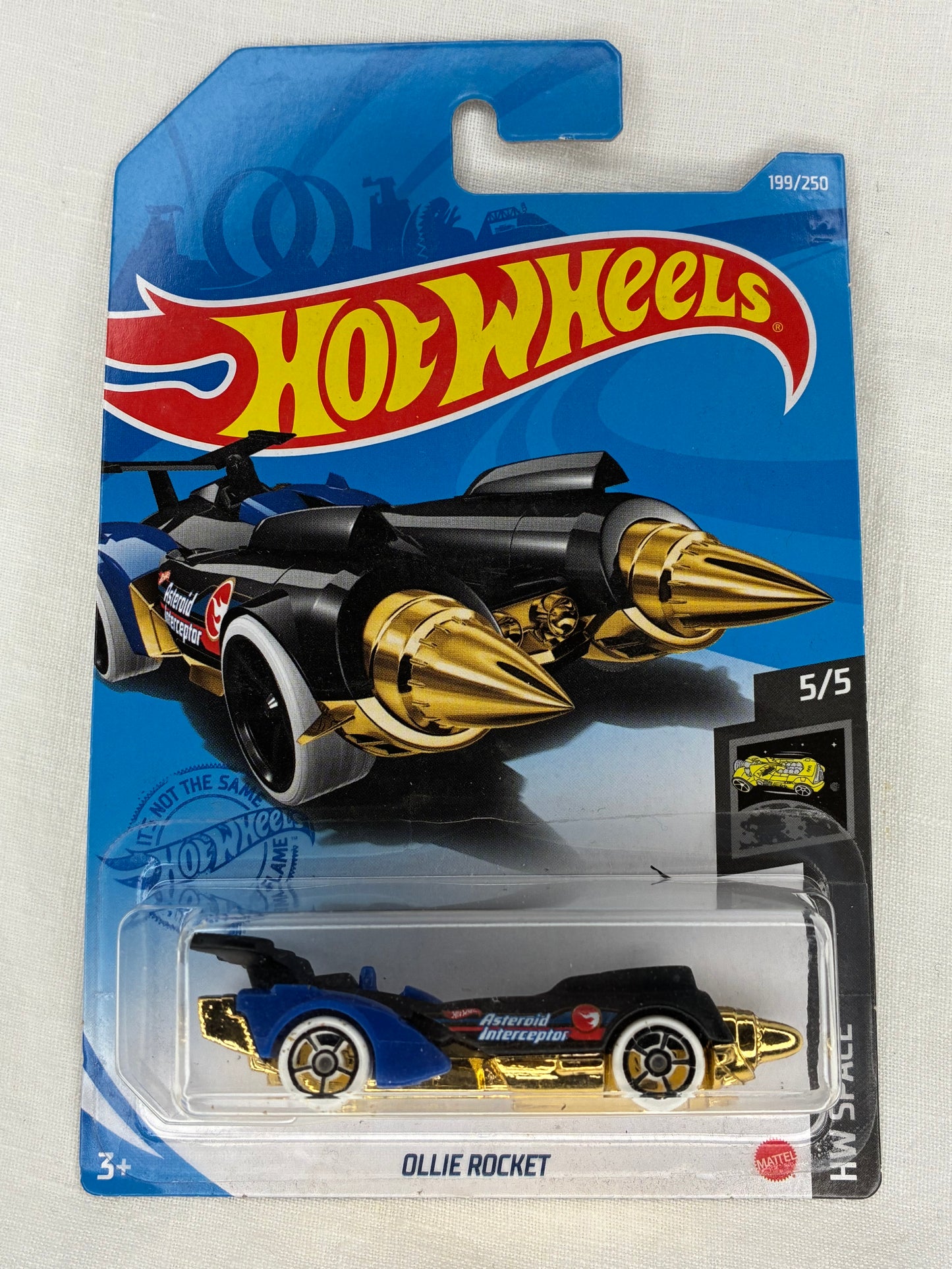 Hot Wheels Ollie Rocket – Treasure Hunt – Asteroid Interceptor – HW Space 5/5 – Mint Card