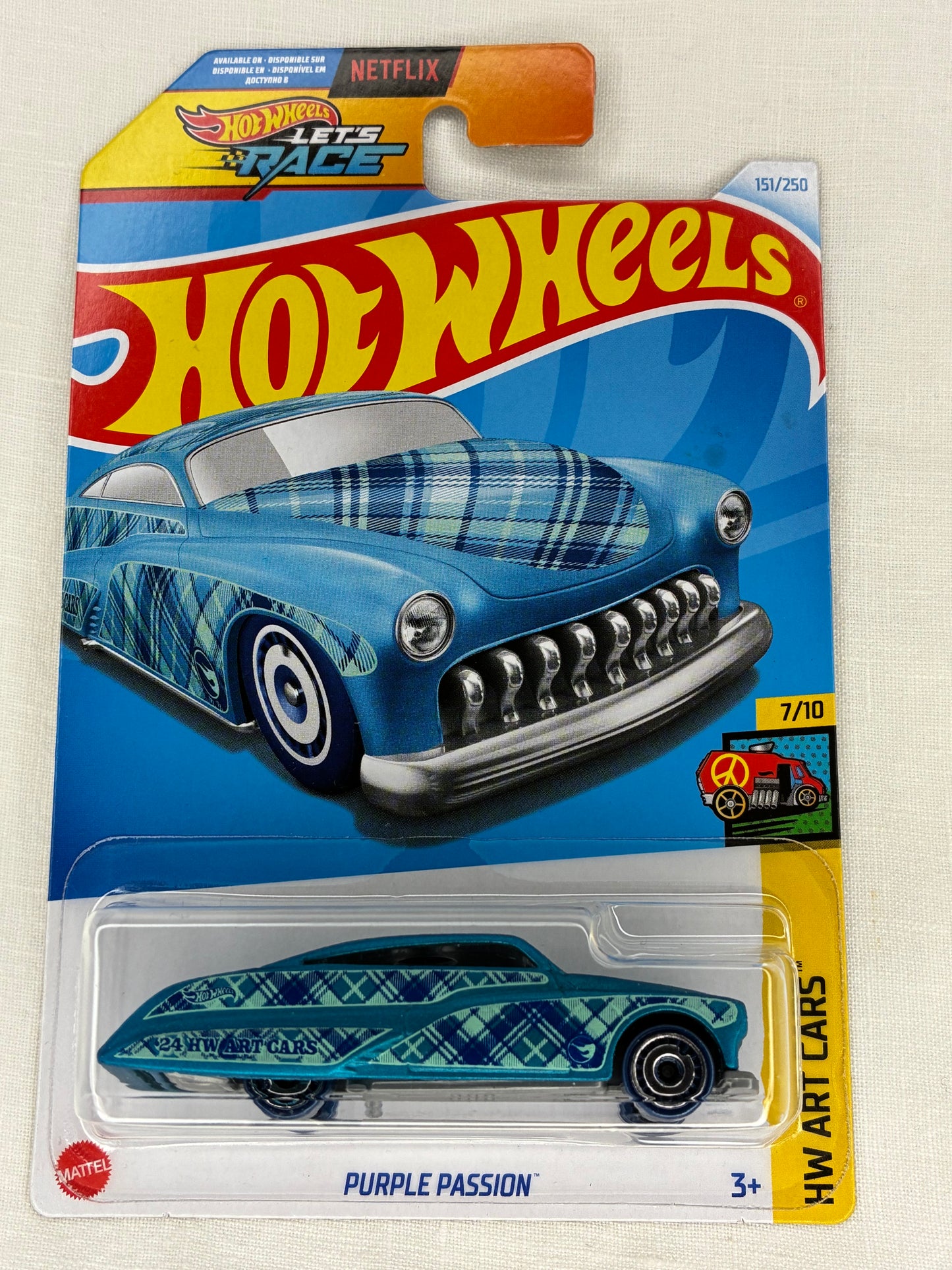 Hot Wheels Purple Passion – Treasure Hunt - 2024 HW Art Cars (151/250) – Mint Carded