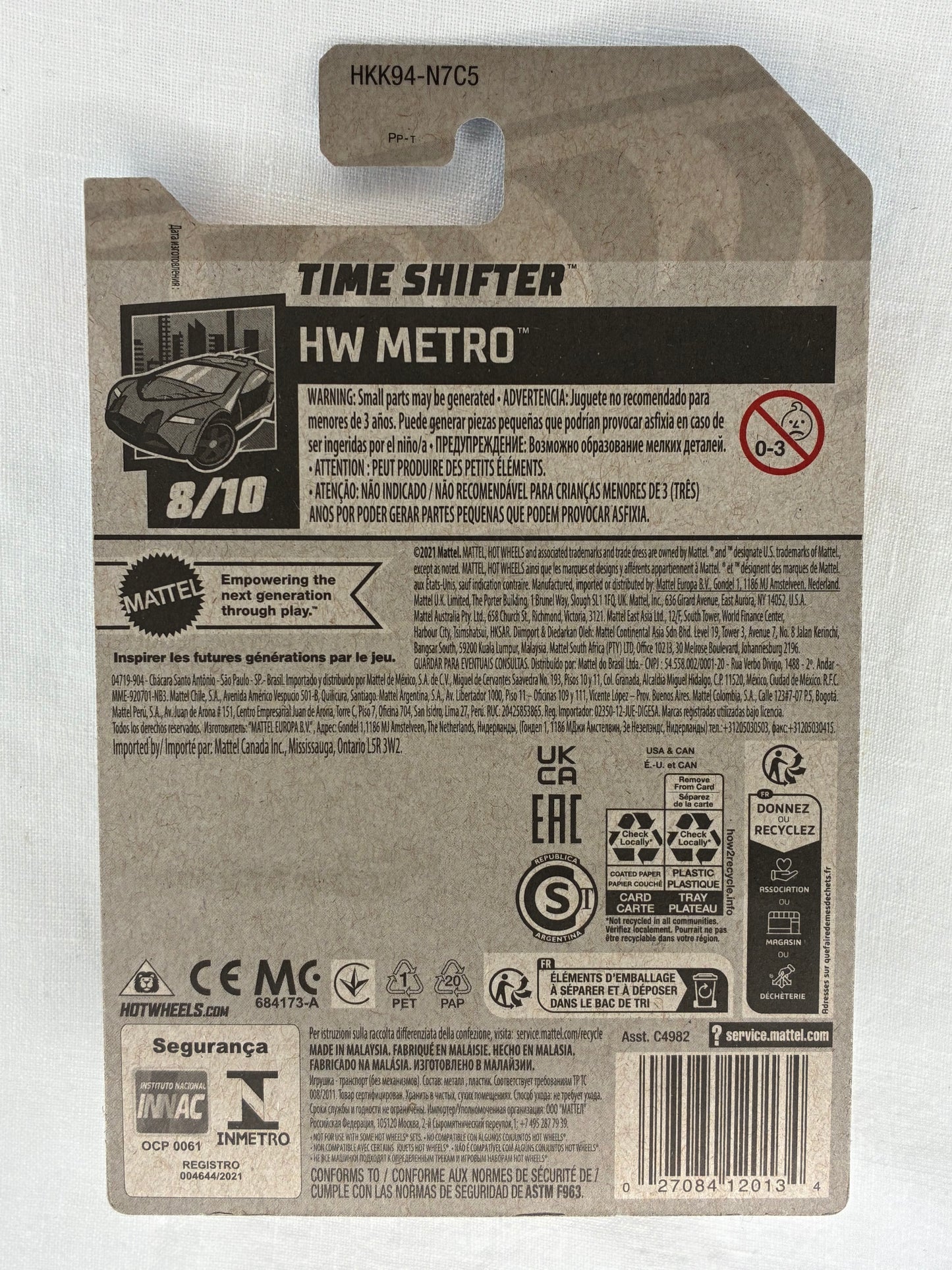 Hot Wheels Treasure Hunt – Time Shifter – 2023 HW Metro (210/250) – Mint Carded